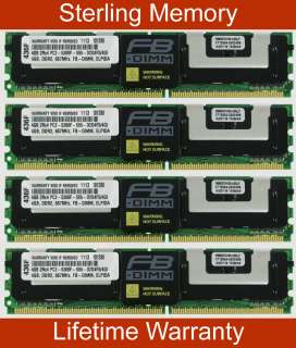 16GB (4X4GB) DDR2 MEMORY RAM PC2 5300 ECC FBDIMM DIMM  