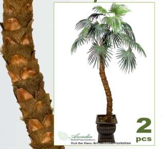   on TWO 7 Fountain Palm Artificial Trees with Bendable Trunks