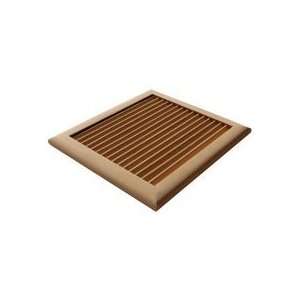 Ennospace 6 Inch x 6 Inch White Oak Hardwood Vent Louvered Wood Wall 