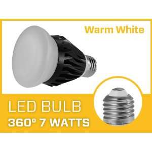  7W E27 360 Degrees Warm White LED Light Bulb
