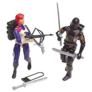  Exclusive G.I. Joe Snake Eyes and Agent Scarlett 2 Pack 