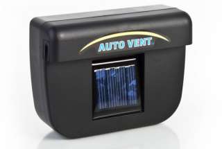 solar sun powered car auto air vent cool cooler fan new  