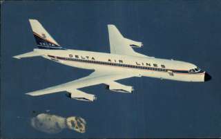 Delta Convair 880 Jetliner Airplane Postcard  