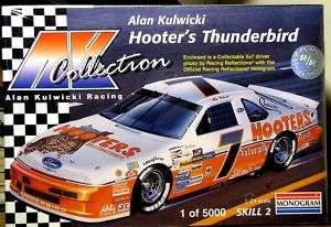 Monogram #7 Alan Kulwicki 1992 Hooters Ford Thunderbird  