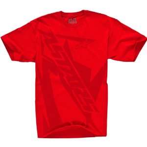   Mens Short Sleeve Race Wear T Shirt/Tee   Red / Large Automotive