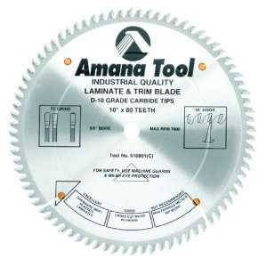 Amana Tool 610801 Fine Crosscut and Cut Off 10 Inch x 80 Tooth TCG 5/8 