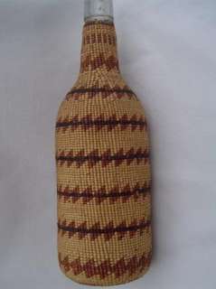 HUPA/YUROK WHISKEY BOTTLE BASKET  