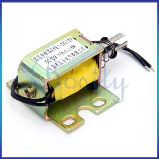   12V Push Type Open Frame Actuator Solenoid Electromagnet 0.8N  