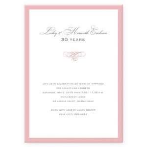  Pink Frame Anniversary Invitations