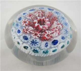 Antique American or English? Glass Paperweight Concentric Millefiori 