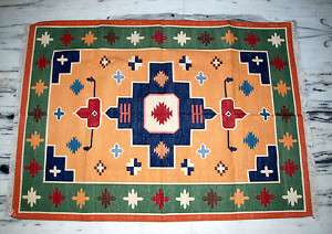 Vintage Yoga Cotton Rug Carpet Runner India 6 X 4 Indian Area Mat 