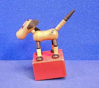 This is for a Vintage Push Pop Up Wooden Puppet Toy Trix Dog Novelty 