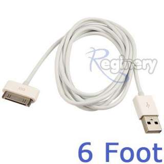   USB Data Sync Cable 6Ft Long For Apple iPhone 4 4G 3Gs iPod Nano Touch