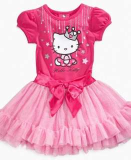 Hello Kitty Kids Dress, Little Girls Short Sleeve Tutu Dress