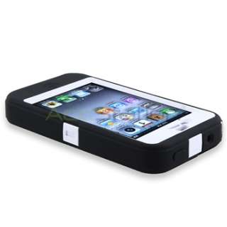   Defender Case & Holster White/Black For iPhone 4 4S G 4th AT&T USA