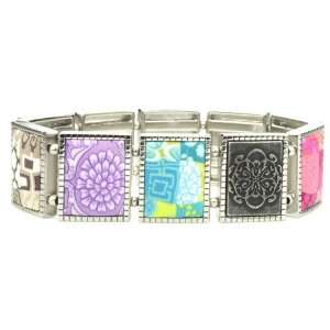   Bracelet   Square Stretch   Blossom * Viva Bead New Clay Artisan Home