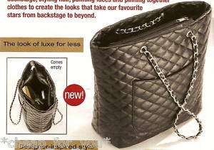 AVON~*BLACK QUILTED BAG**NEW**  