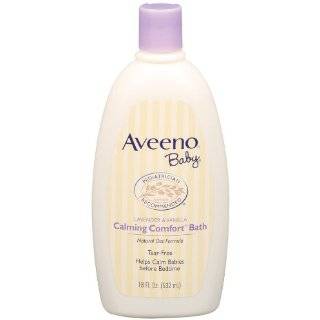 Aveeno Baby Calming Comfort Bath, Lavender & Vanilla, 18 Fluid Ounce 