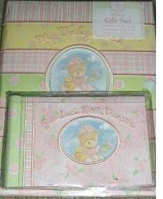 CR Gibson Baby Girl Princess Memory Book First Years Calendar,Brag 3 