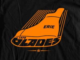 Erie Blades Logo Tee Shirt   NHL Hockey  