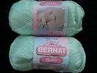 Bernat Baby super fine yarn, baby green, 2 sk