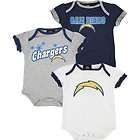 San Diego Chargers 6 9 Month Baby Girl 3pc Creeper Onesie Set