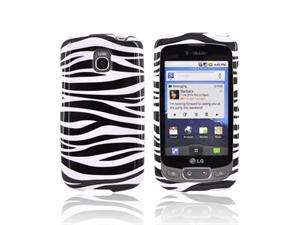    Black Zebra White Hard Case For LG Optimus T LG Thrive