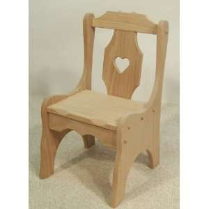    Amish USA Made Heart Childs Chair   MIL 73