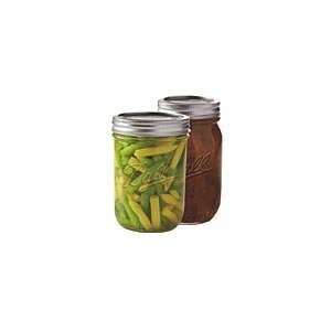 Ball Canning, Jars, Wide Mouth, Pt, W / Lid, 12 Ct 