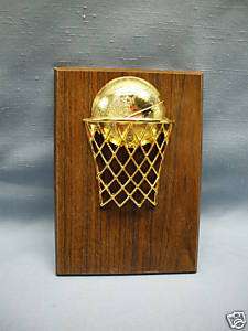 Basketball economy plaque individual award net & ball  