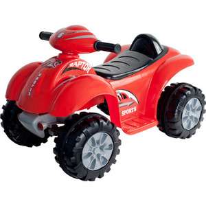 New Lil Rider Battery Powered Red Raptor 4 Wheeler Ride On 80 CH910 