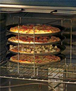 PIECE NON STICK PIZZA PAN OVEN WIRE RACK PARTY SET  