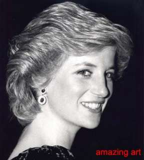 Original Painting Princess of Wales Diana Spencer 24*24  