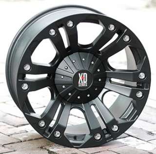18 inch Black Wheels rims KMC XD 778 FORD F250 350 superduty 8 lug 
