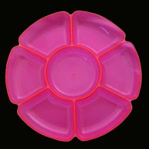 Pack Blacklight Reactive 16 Sectional Serving Tray  