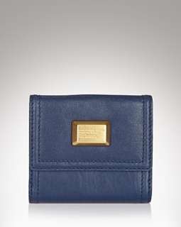 Marc Jacobs Q49 Small French Purse Wallet Dark Blue  