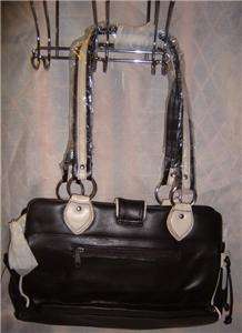 Arcadia USA Black/White Shoulder Handbag NWT Italia  