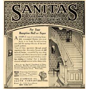  1909 Ad Reception Hall Foyer Wall Covering Sanitas Deco 
