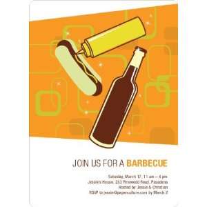  Hot Dogs and BBQ Party Invitations