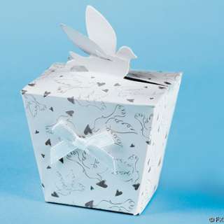 Cardboard Favor Treat Boxes Wedding Dove Bridal Shower 887600402447 