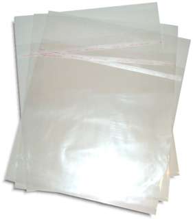 100 Pak RESEALABLE Plastic Wrap 12 INCH/LP Sleeves  