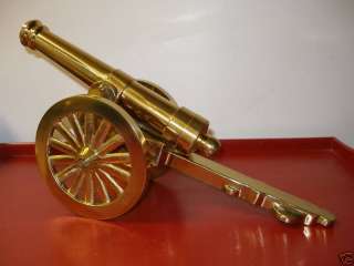 Decorative Collectible Solid Brass Cannon From England  