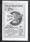 1896 BRIDGEPORT BRASS Search Light Bicycle Lamp magazine Ad Biking 