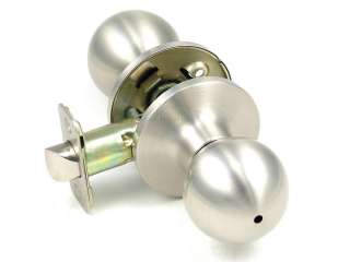 Marina Brushed Satin Nickel PRIVACY / BATHROOM DOOR HANDLE w/ hardware 