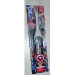 Spinbrush For Kids Battery Powered Toothbrush, marvel captain america 