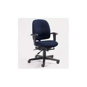   Graham Fabric Low Back Office Chair with Arms, Black