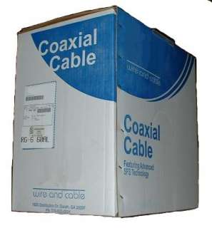 1000 RG 6 SATELLITE COAX CABLE RG6 COAXAL WIRE HD DTV  
