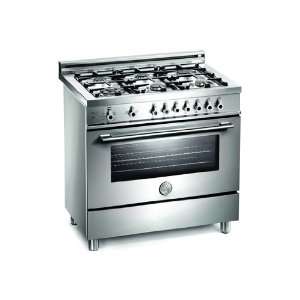 Bertazzoni Stainless 36 Six Burner Gas Range  Kitchen 