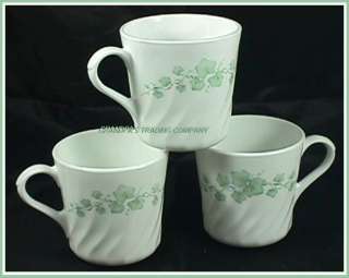 Corning Corelle CALLAWAY IVY Coffee Tea Cups Mugs USA  
