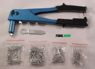   Riveter Gun Kit Blind Rivet Hand Tool Set Gutter Repair Heavy Duty SAE